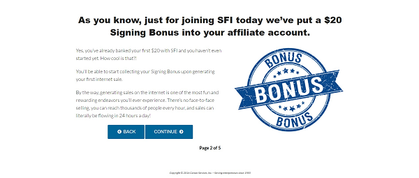 SFI after sign up 3